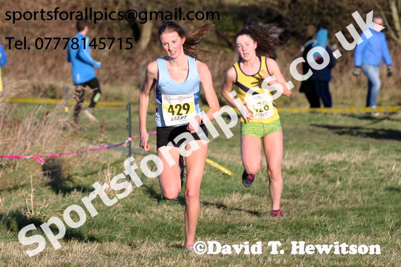 Womens under-17s and under-20s North Eastern Cross Country, 2018 Northern Cross Country Champs., Wrekenton, Gateshead. Photo:  David T. Hewitson/Sports for All Pics